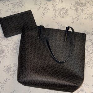 Michael Kors Black Tote with Pouch